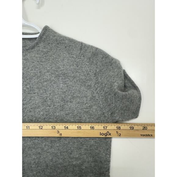 Full Fashioned Hadley Womens Shirt Size 34 Gray Short Sleeve Imported Cashmere - Picture 7 of 10
